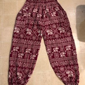 Mexicali Blues Red Elephant Pants